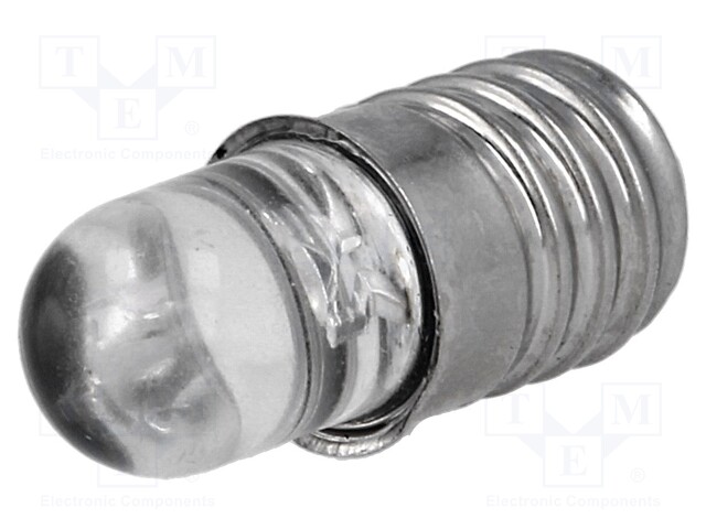 LED LAMPPU - KELTAINEN - E10 - 12VDC - 90MW - 30° - Merkkivalot ja pienoislamput - OBDX-Y5CA8B31F - 1