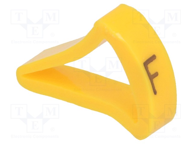 MERKIT - MERKINTÄ: F - 10÷16MM - H: 21MM - A: 15MM - -30÷100°C - L: 5MM - Kaapeleiden merkintä - MZ-4F - 1