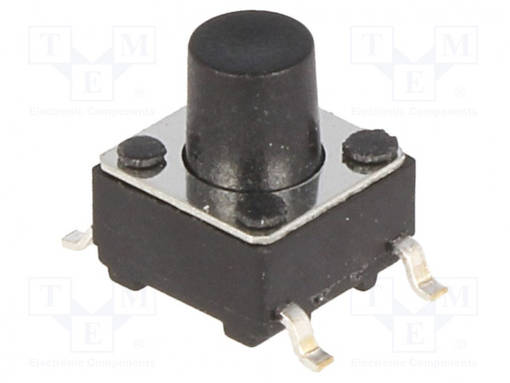 MIKROKYTKIN TACT - SPST-NO - AS: 2 - 0,05A/12VDC - SMT - EI OLE - 1,6N - TACT mikrokytkimet - TACTM-67N-F - 1