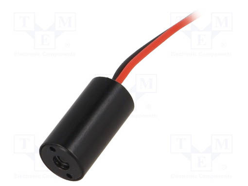 LASERMODUULI - 1MW - PUNAINEN - PISTE - 650NM - 4,5÷6VDC - 0÷50MA - MINI - Lasermodulit - FP-MINI-650-1-F - 1