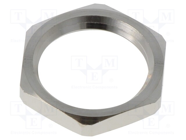 NUT - PG9 - LEAD FREE - BRASS - THREAD: PG - PLATING: NICKEL - SKINDICHT® - Läpivientikappaleiden mutterit - LP-52003500LF - 1