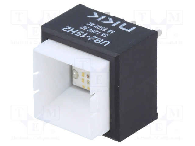 PAINOKYTKIN - AS: 2 - SPDT - 5A/125VAC - ON-(ON) - VALAISTUS: LED - Standardikytkimet - UB215SKW036CF - 1