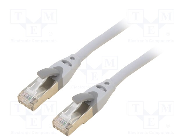 PATCH KAAPELI - S/FTP - CAT: 6A - RJ45-PISTOKE,MOLEMMIN PUOLIN - OFC - 1M - RJ45 Ethernet kaapelit - IBHHF - 1
