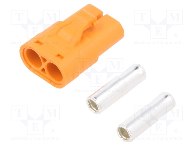 LIITIN: VIRTA- DC - PISTOKE - NAARAS - LC - 30A - 1KV - PIN: 2 - SUORA - DC liittimet - LCB40-F - 1