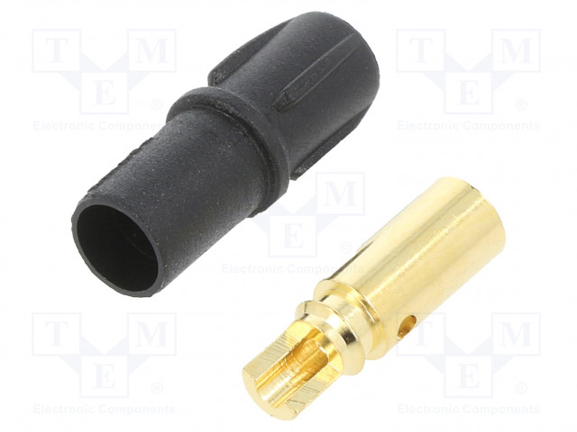 LIITIN: VIRTA- DC - PISTOKE - NAARAS - SH3.5 - 20A - 500V - PIN: 1 - SUORA - DC liittimet - SH3.5-F - 1