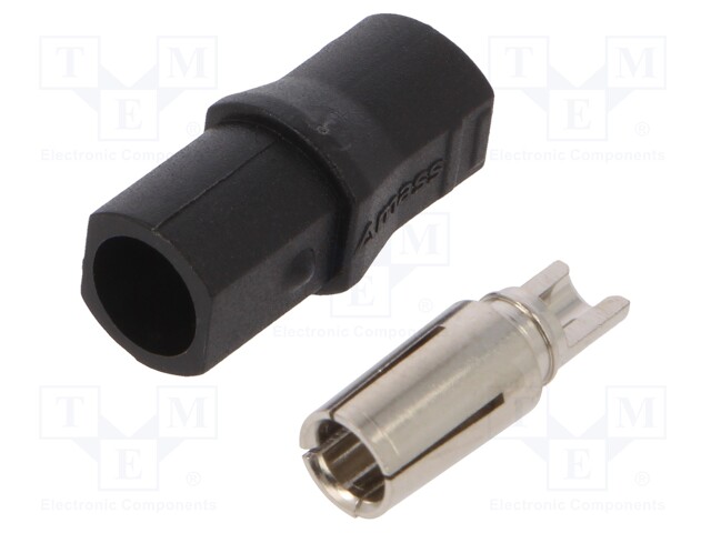 LIITIN: VIRTA- DC - PISTOKE - NAARAS - SH4,0 - 35A - 500V - PIN: 1 - SUORA - DC liittimet - SH4.0U-F - 1