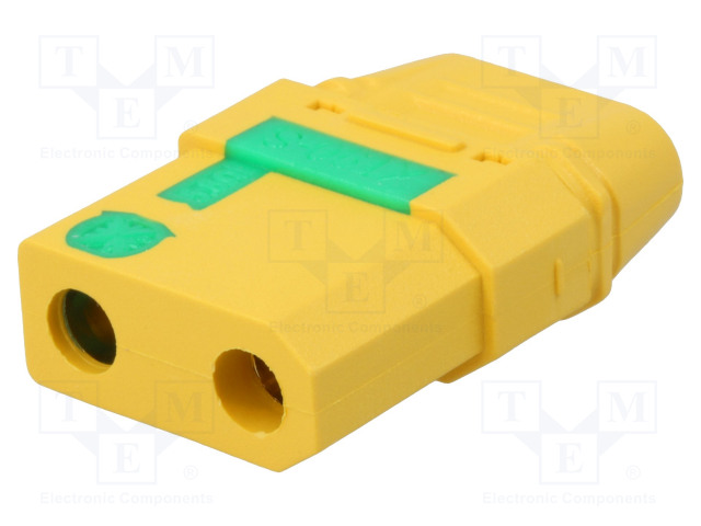 LIITIN: VIRTA- DC - PISTOKE - NAARAS - XT90 - 40A - 500V - PIN: 2 - SUORA - DC liittimet - XT90S-F - 1