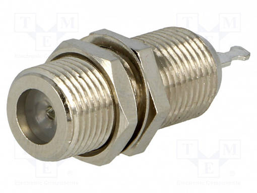 LIITIN: F - N LIITINAARAS - JUOTETTAVA - PANEELIASENNETTAVA - SUORA - F liittimet - F-114DNF - 1