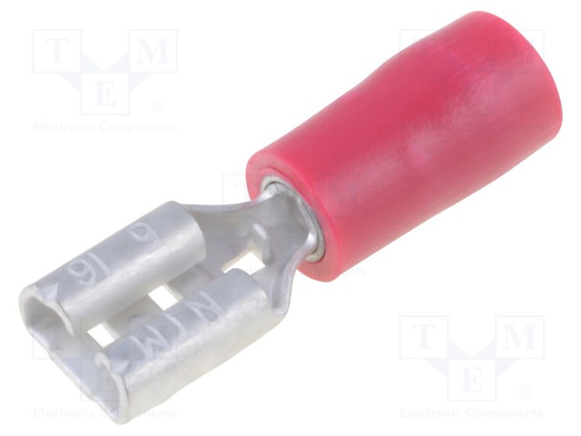 PURISTUSLIITIN - LITTEÄ - 4,8MM - 0,5MM - NAARAS - 0,75÷1,25MM2 - PURISTUS - Eristetyt liittimet - TMDV480509-F - 1