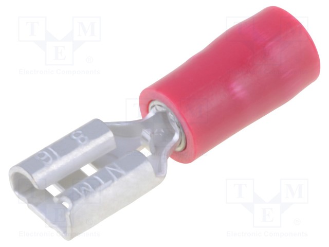 PURISTUSLIITIN - LITTEÄ - 4,8MM - 0,8MM - NAARAS - 0,75÷1,25MM2 - PURISTUS - Eristetyt liittimet - TMDV480809-F - 1