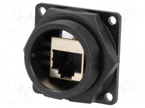 LIITIN: RJ45 - SOVITIN - DC - PIN: 8 - CAT: 5E - SUOJATTU - 8P8C - IP67,IP68 - RJ liittimet - DCP-RJ5ST-F - 1