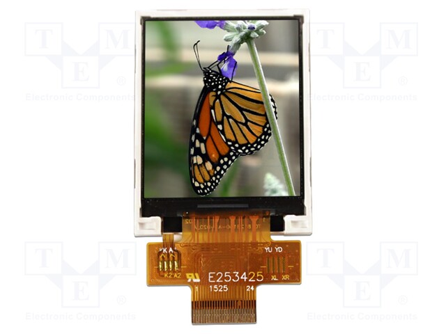 TFT NÄYTTÖ - 1,8" - 128X160 - VALAISTUS: LED - KOOT: 34,7X46,75X2,25MM - TFT-näytöt - NHD-1.8128160-CSNF - 1