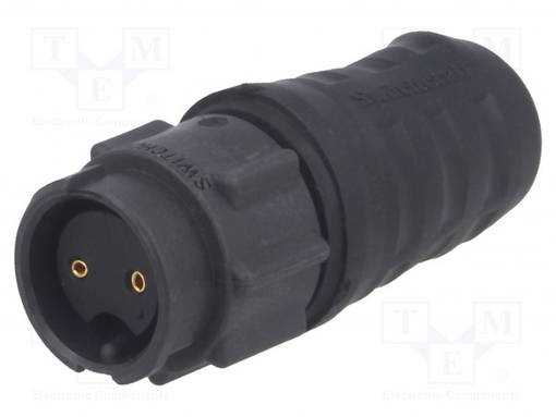 LIITIN: PYÖREÄT - EN3 - PISTOKE - NAARAS - JUOTETTAVA - JOHTOON - PIN: 2 - SWITCHCRAFT liittimet - EN3L2F - 1