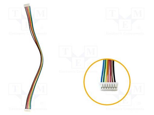 KAAPELI - PIN: 7 - MOLEX - RASTERI: 1,25MM - L: 150MM - Näyttöjen lisätarvikkeet - RVA-0107M-1.25FF - 1