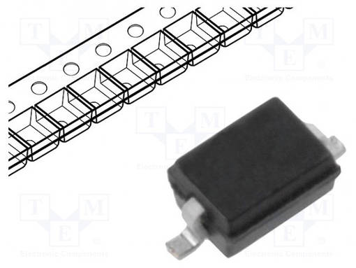 SCHOTTKY TASASUUNTAUSDIODI - SOD323 - SMD - 20V - 0,35A - 200MW - Diodit - SD103CWS-7-F - 1