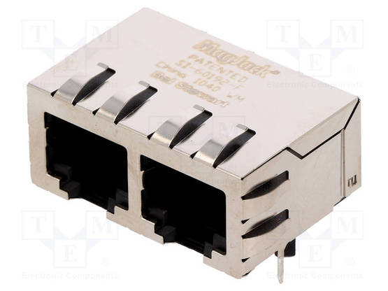 LIITIN: RJ45 - PISTORASIA - PIN: 8 - SUOJATTU,EROTUSMUUNTAJAN - 8P8C - RJ liittimet - SI-60192-F - 1