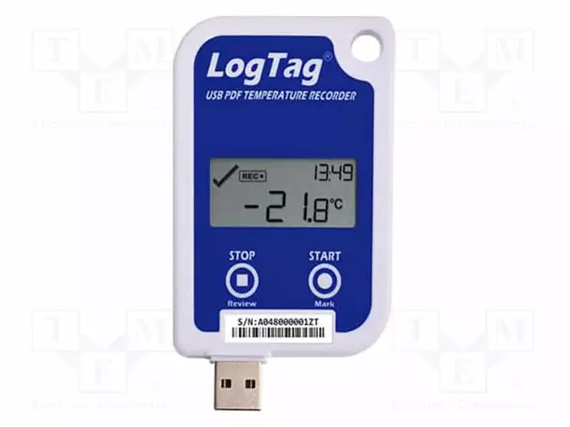 DATALOGGERI - LÄMPÖTILA (ULKOANTURI VAADITTU) - IP61 - LCD NÄYTTÖ - Kosteusmittarit - LGT-UTRED-16F - 1