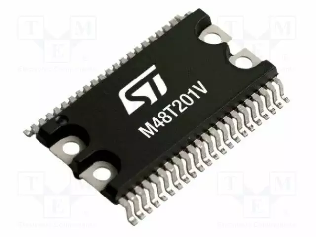 IC: RTC-MIKROPIIR - KELLO - PARALLEL - NV SRAM - 512KBSRAM - SOH44 - 70NS - RTC-piirit - M48T201V-85MH1F - 1