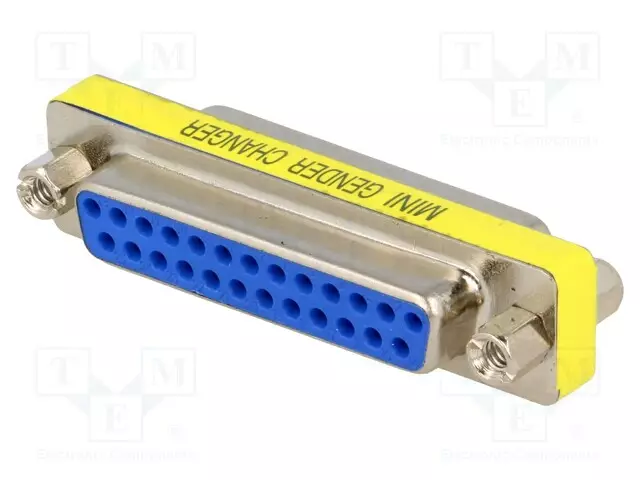 ADAPTERI - D-SUB 25PIN PISTORASIA,MOLEMMIN PUOLIN - Tietokonekaapelit ja -adapterit - GCM-25F25F - 1