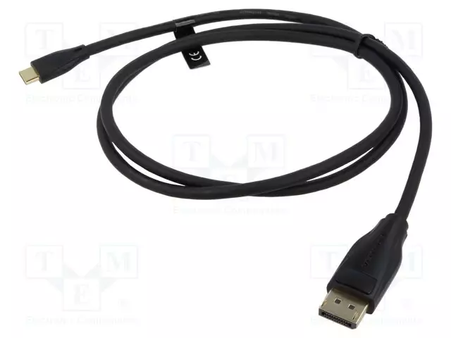 ADAPTERI - DISPLAYPORT-PISTOKE,USB C PISTOKE - KULLATTU - 1M - PVC - USB kaapelit ja adapterit - CGYBF - 1