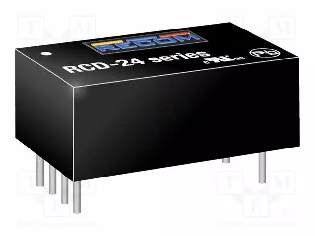 DC/DC MUUNNIN - TULOJÄNNITE 4,5÷36VDC - LÄHTÖJÄNNITE 2÷35VDC - ILÄH: 600MA - PCB - DC/DC muuntimet - RCD-24-0.60VREF - 1