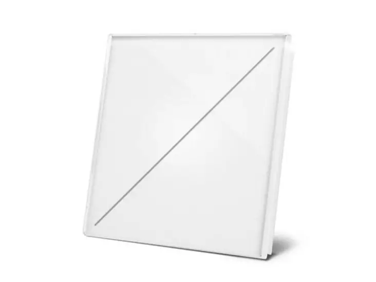 Edge Lit control module with 2 touch keys - frosted pure white - Taloautomaatio - VMBEL2-PF - 1