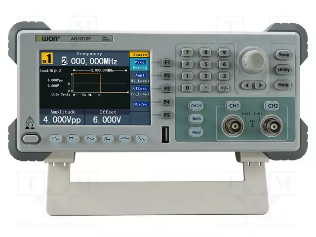 FUNKTIOGENERAATTORI, VAPAASTI MÄÄRIT - 10MHZ - LCD 4,3" - Funktiogeneraattorit ja taajuuslaskimet - AG1012F - 1