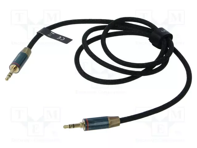 KAAPELI - JACK 3,5 MM 3PIN KULMAPISTOKE,MOLEMMIN PUOLIN - 1M - Muut audio-videokaapelit - BAYGF - 1
