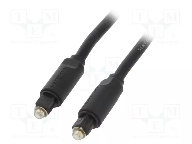 KAAPELI - TOSLINK-PISTOKE,MOLEMMIN PUOLIN - 1M - MUSTA - ULKOØ: 5MM - Muut audio-videokaapelit - BAEBF - 1