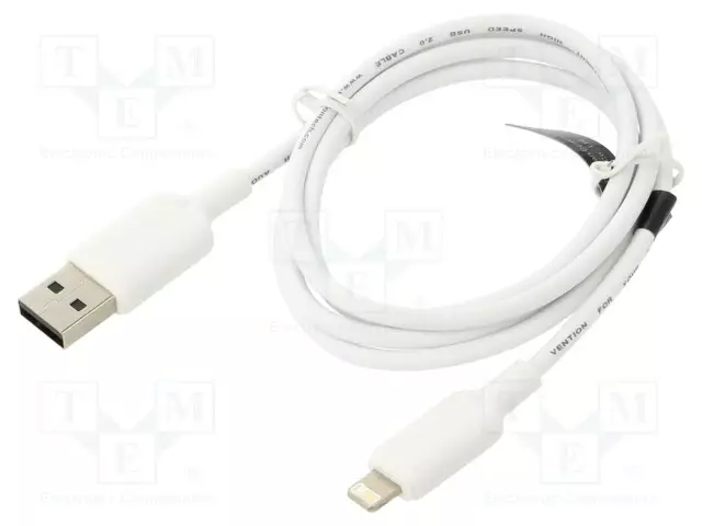 KAAPELI - USB 2.0 - APPLE LIGHTNING-PISTOKE,USB A PISTOKE - 1M - USB kaapelit ja adapterit - LAMWF - 1