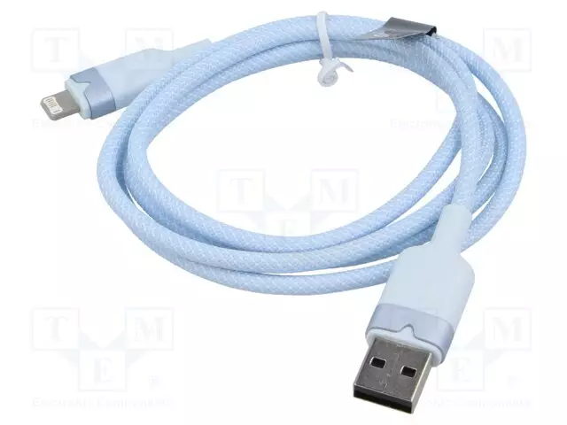 KAAPELI - USB 2.0 - APPLE LIGHTNING-PISTOKE,USB A PISTOKE - 1M - USB kaapelit ja adapterit - LANSF - 1