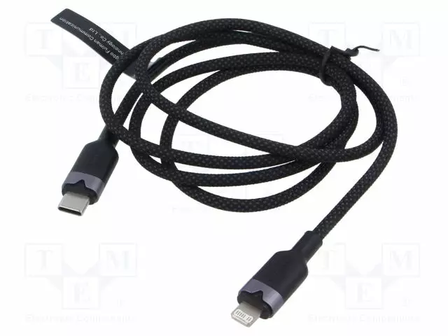 KAAPELI - USB 2.0 - APPLE LIGHTNING-PISTOKE,USB C PISTOKE - 1M - USB kaapelit ja adapterit - LALBF - 1