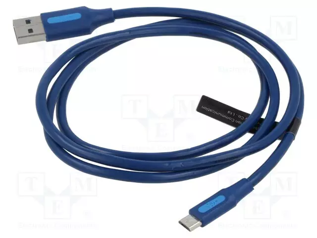 KAAPELI - USB 2.0 - USB A PISTOKE,USB B MIKROPISTOKE - NIKKELÖITY - USB kaapelit ja adapterit - COLLF - 1