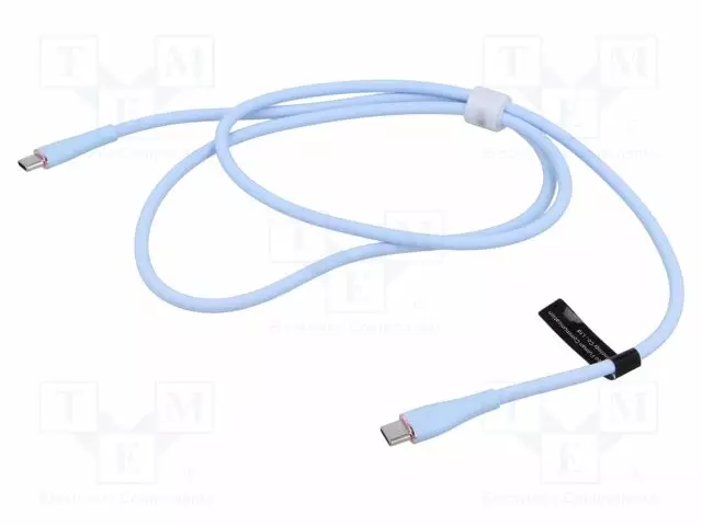 KAAPELI - USB 2.0 - USB C PISTOKE,MOLEMMIN PUOLIN - NIKKELÖITY - 1M - USB kaapelit ja adapterit - TAWSF - 1