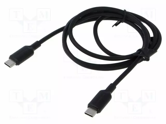KAAPELI - USB 2.0 - USB C PISTOKE,MOLEMMIN PUOLIN - NIKKELÖITY - 1M - USB kaapelit ja adapterit - TRCBF - 1