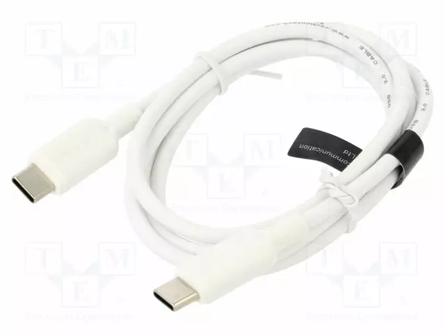 KAAPELI - USB 2.0 - USB C PISTOKE,MOLEMMIN PUOLIN - NIKKELÖITY - 1M - USB kaapelit ja adapterit - TRCWF - 1
