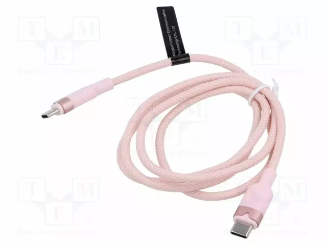 KAAPELI - USB 2.0 - USB C PISTOKE,MOLEMMIN PUOLIN - NIKKELÖITY - 1M - USB kaapelit ja adapterit - TRDPF - 1