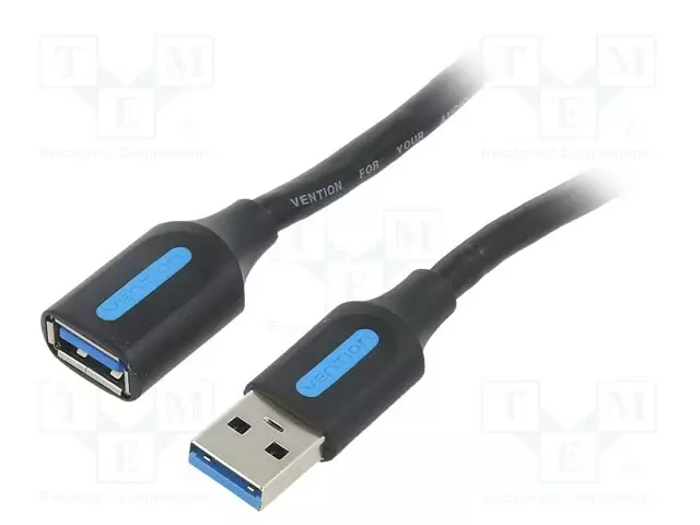KAAPELI - USB 3.0 - USB A RASIA,USB A PISTOKE - NIKKELÖITY - 1M - USB kaapelit ja adapterit - CBHBF - 1