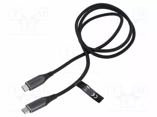 KAAPELI - USB 3.1 - USB C PISTOKE,MOLEMMIN PUOLIN - NIKKELÖITY - 1M - USB kaapelit ja adapterit - TAHHF - 1