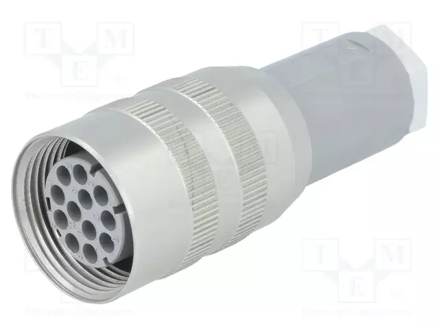 LIITIN: PYÖREÄT - PISTOKE - NR - NAARAS - PIN: 12 - 60V - ILMAN LIITOKSIA - Erikoisliittimet - N11REF - 1