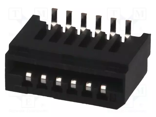 LIITIN: FFC/FPC - SMT - 50V - 0,5A - PIN: 6 - 1MM - PYSTYSUORA - NON-ZIF - FFC/FPC liittimet rasteri 1,00mm - 06FMN-BMT-A-TF - 1