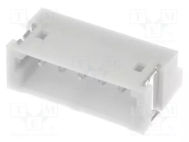 LIITIN: JOHTO-LEVY - PISTORASIA - UROS - PIN: 5 - ZH - 1A - 50V - VAAKASUORA - Signaaliliittimet rasteri 1,50mm - S5B-ZR-SM4A-TF - 1