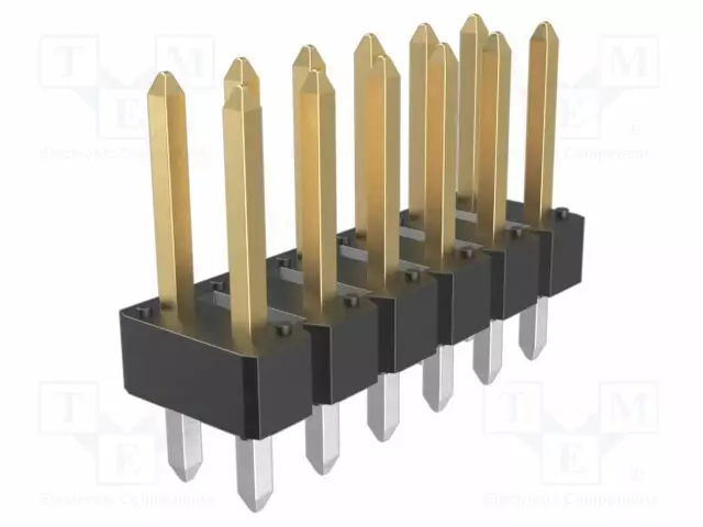 PIIKKIRIMALIITIN - PIN-LIITIN - UROS - PIN: 12 - THT - BERGSTIK - SUORA - 2,54MM - Piikkirimaliittimet - 77313-101-12LF - 1