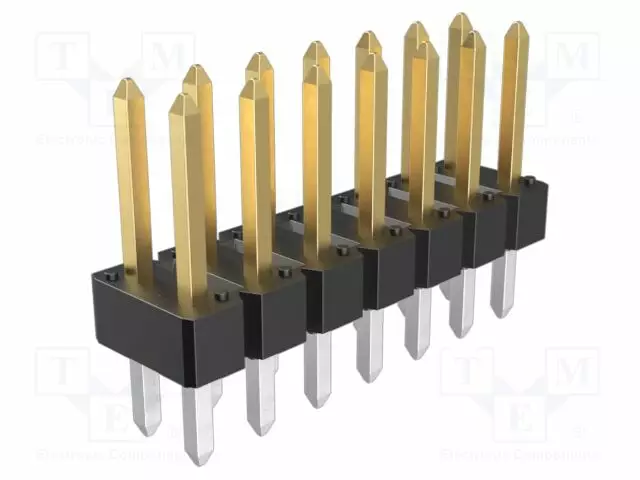 LIITIN: PIN - PIN-LIITIN - UROS - PIN: 14 - THT - BERGSTIK - SUORA - 2,54MM - Piikkirimaliittimet - 77313-118-14LF - 1