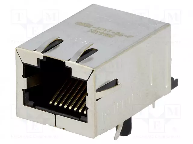 LIITIN: RJ45 - PISTORASIA - PIN: 8 - CAT: 5 - SUOJATTU,EROTUSMUUNTAJAN - RJ liittimet - 08B1-1X1T-06-F - 1