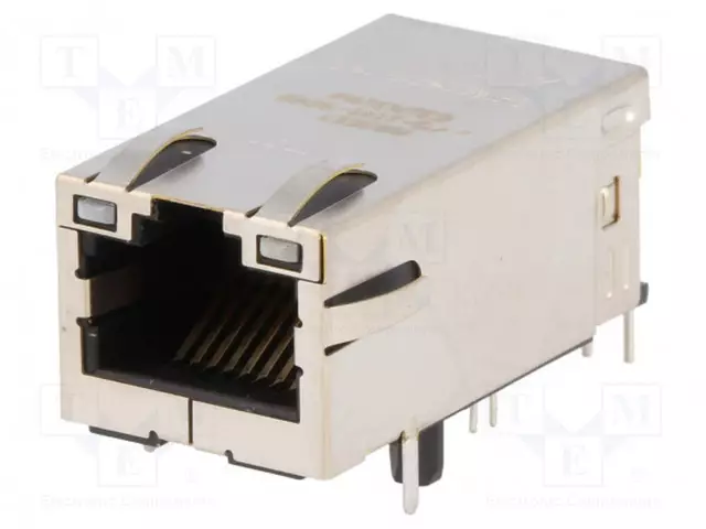 LIITIN: RJ45 - PISTORASIA - PIN: 8 - CAT: 5 - SUOJATTU - 8P8C - THT - RJ liittimet - 0826-1X1T-GJ-F - 1