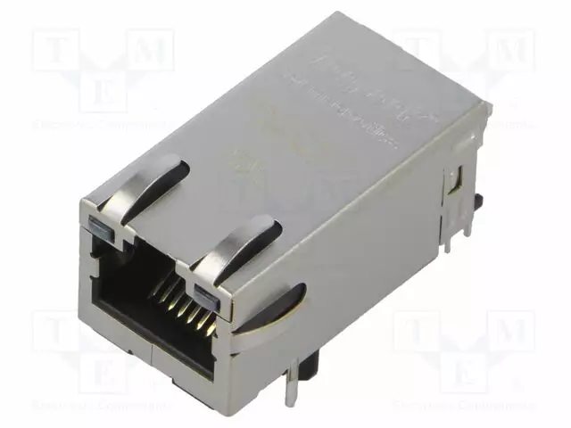 LIITIN: RJ45 - PISTORASIA - PIN: 8 - CAT: 5 - SUOJATTU,POE - 8P8C - THT - RJ liittimet - 0826-1L1T-57-F - 1