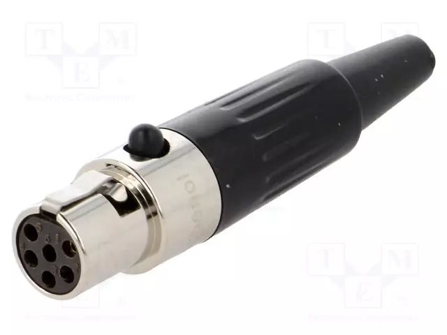 MINI XLR - NAARAS - 6 PIN - AMPHENOL - XLR liittimet ja tarvikkeet - AG6F - 1