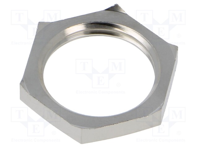 NUT - WITH EARTHING - M20 - LEAD FREE - BRASS - THREAD: METRIC - Läpivientikappaleiden mutterit - LP-52103320LF - 1