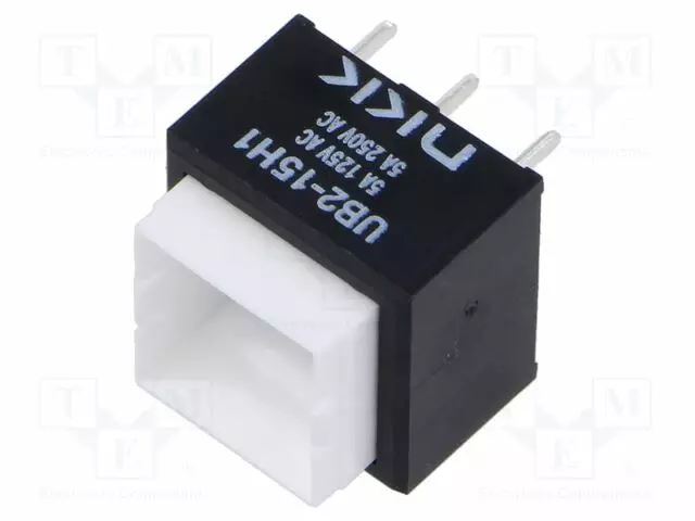 PAINOKYTKIN - AS: 2 - SPDT - 5A/250VAC - 5A/30VDC - ON-(ON)OHM - Standardikytkimet - UB215SKW035F - 1